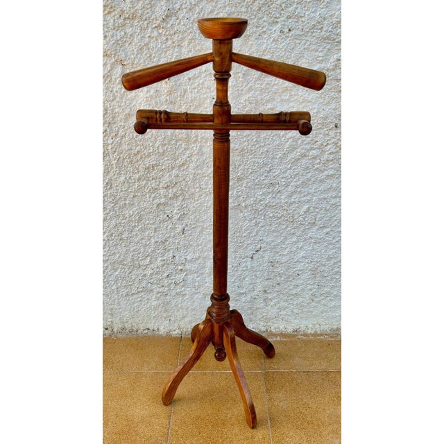 Vintage Spanish Coat Rack in Oak, 1950 For Sale - Image 18 of 18