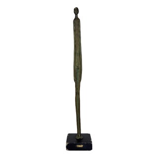 Vintage Bronze Shadow of the Evening Sculpture, Italy, 20th Century For Sale