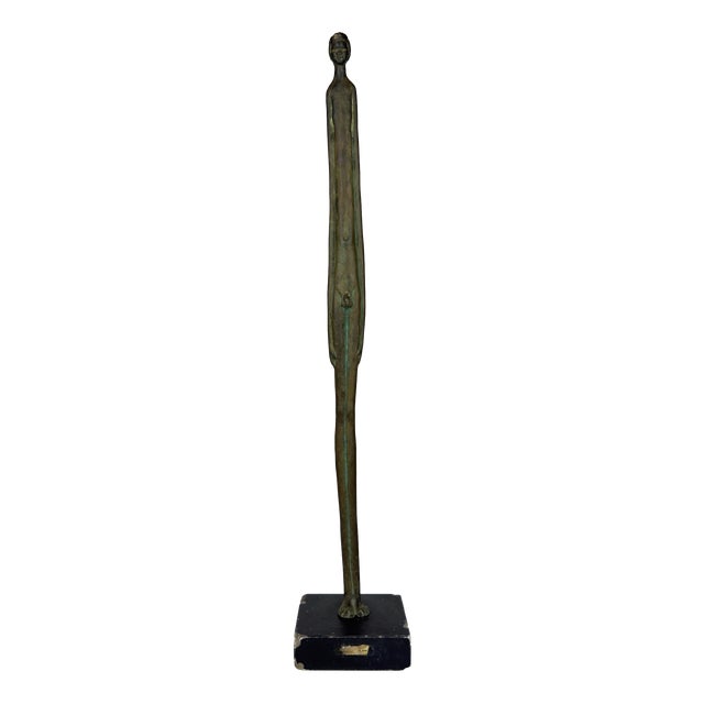 Vintage Bronze Shadow of the Evening Sculpture, Italy, 20th Century For Sale
