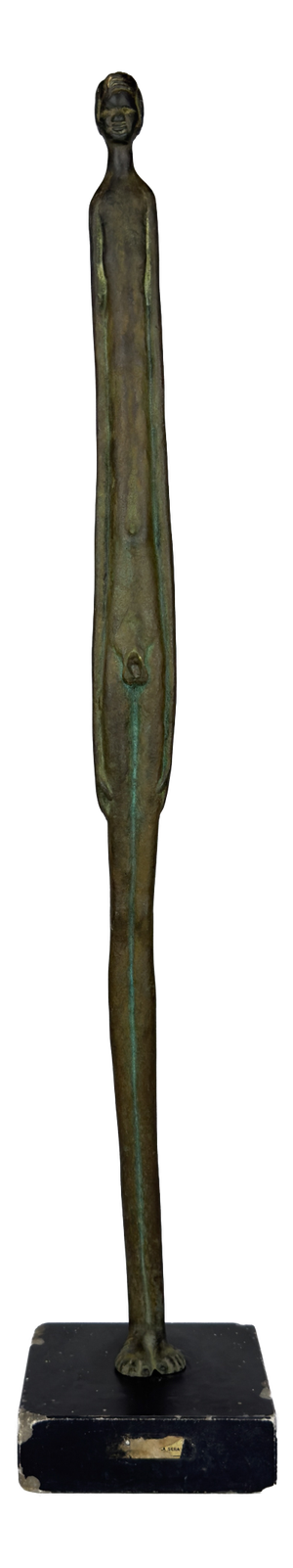 Vintage Bronze Shadow of the Evening Sculpture, Italy, 20th Century
