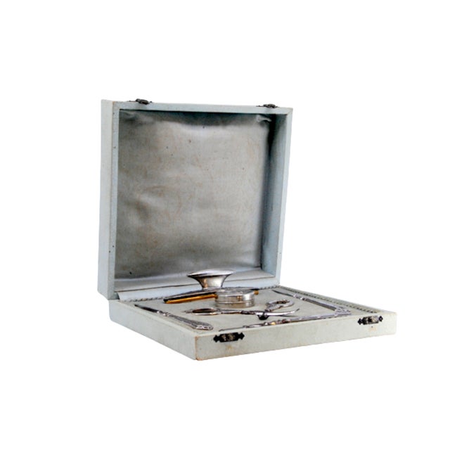 Silver Manicure Case, Set of 6 For Sale - Image 6 of 6