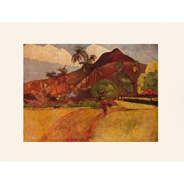 Paper 1950s After Paul Gauguin "Tahitian Landscape", First Edition Photogravure For Sale - Image 7 of 7