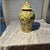 Mid 20th Century Large 18" Chinese Famille Jaune Millefleur Ginger Jar - Yellow Porcelain Urn For Sale - Image 9 of 9