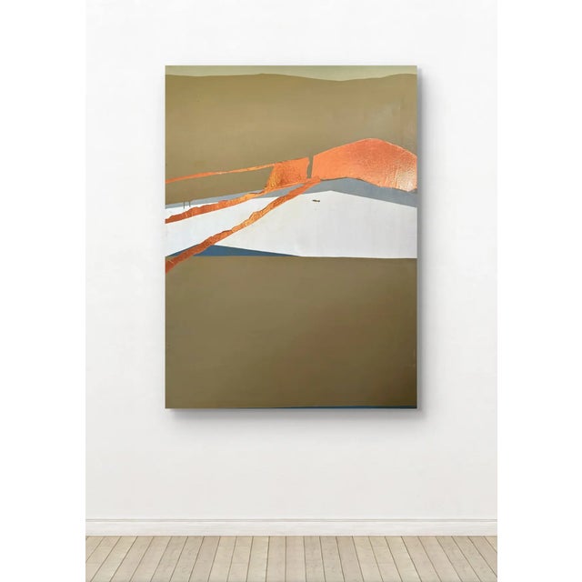 Barbara Beck 1970s Abstract Oil Painting on Canvas Large Scale. Barbara Beck 1970s Oil Painting on Canvas Mid century...