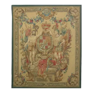 Vintage Woven Crest Tapestry