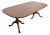John Stuart Georgian Oak Double Pedestal Extension Dining Table, Newly Refinished For Sale