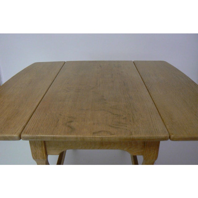 Oak Folding Table by Henning Kjaernulf for EG Kvalitetsmobel For Sale - Image 4 of 12