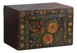 Antique Chinese Painted Trunk