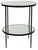 Contemporary NOIR Anna Side Table in Black Metal with Antique Glass For Sale - Image 3 of 9