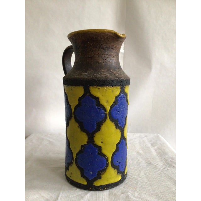 Aldo Londi 1960s Italian Painted Bicolor Pitcher/Jug For Sale - Image 4 of 10