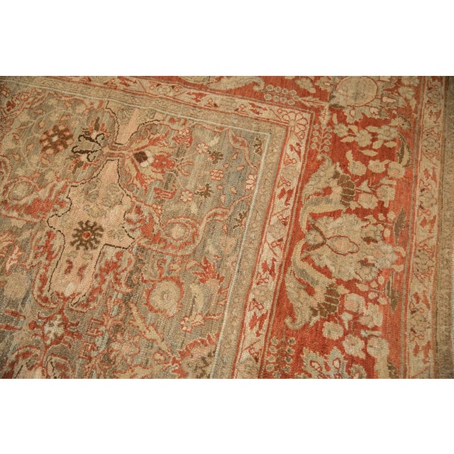 Silver Vintage Distressed Malayer Carpet - 11'6" x 16'2" For Sale - Image 8 of 10