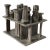 Mid-Century Modernist Pottery Candelabra For Sale