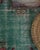 1970s Vintage Handmade Wool Cotton Green Area Rug For Sale - Image 4 of 12