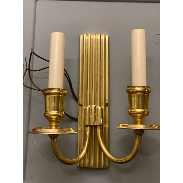 1920s 1920’s Gilt Bronze Sconces - a Pair For Sale - Image 5 of 9