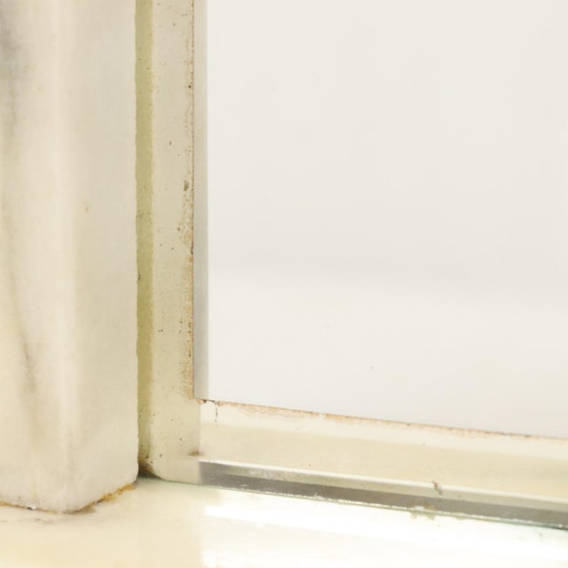 Large Art Deco Photo Frame in Marble and Glass with Mirrored Border, 1930s For Sale - Image 14 of 18