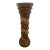 Antique Italian Style Column Bust Plant Stand Pedestal Hand Carved Solid Wood For Sale