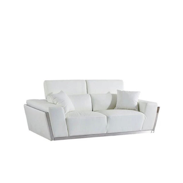 Black Casa Milano Domo Italian Leather 3-Piece Sofa Set in Black For Sale - Image 8 of 11