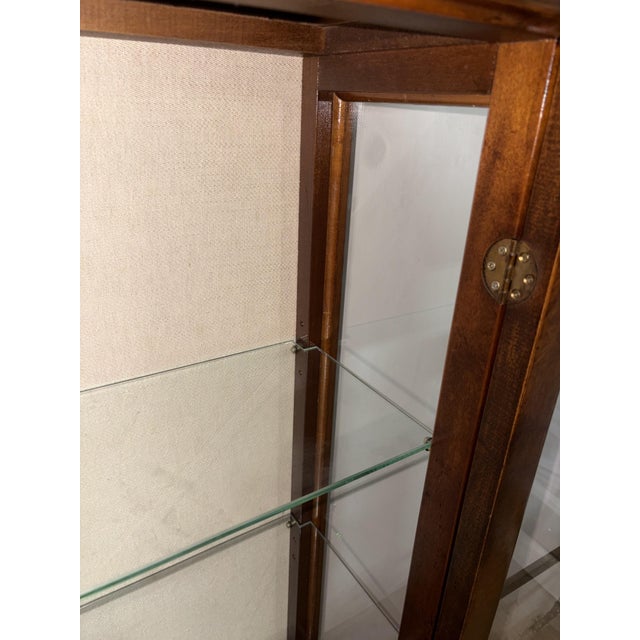 Vintage Mahogany Display Cabinet, 1950 For Sale - Image 9 of 11