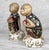 Brown Vintage Chinese Chinoiserie Porcelain Monkey Holding Peach Sculpture - A Pair For Sale - Image 8 of 10