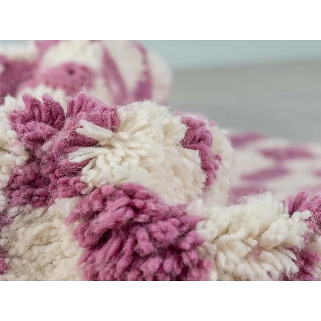 Early 21st Century Checked Berber Rug, 2010s For Sale - Image 5 of 10