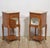 Metal French Satinwood Bedside Tables, 1890s, Set of 2 For Sale - Image 7 of 12