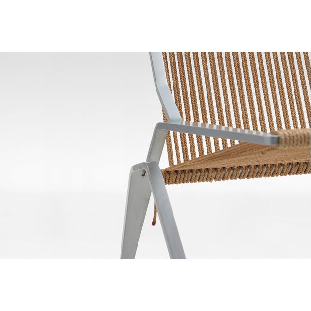 Metal Vintage Beige Flagline PK 25 Chair by Poul Kjærholm for Fritz Hansen, 1950s For Sale - Image 7 of 9
