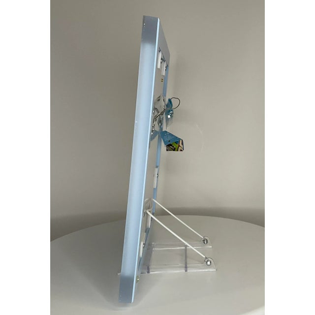 1980s Hummingbird Needlepoint With Acrylic Frame For Sale - Image 9 of 11