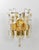 Kalmar Mid-Century Gilt Brass and Crystal Icicle Glass Scone attributed to J. T. Kalmar for Kalmar, 1970s For Sale - Image 4 of 18