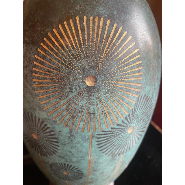 Very rare model of a wmf ikora dinanderie vase. Germany 1920s. according to wmf, some vases and designs were not included...