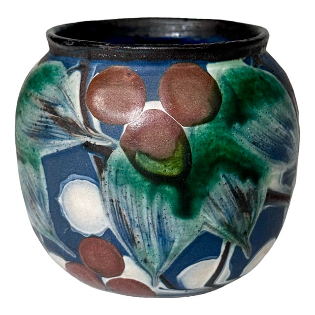 Art Nouveau Studio Ceramic Vase by Herman August Kähler, Denmark, 1930s For Sale