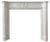 Mantle in White Carrara Marble For Sale