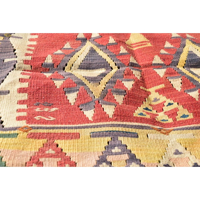1960s Southwestern Traditional Handmade Cappadocia Kilim Rug For Sale In Sacramento - Image 6 of 10