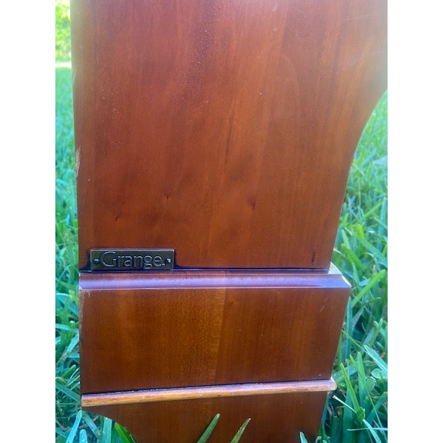 1970s 1970s Grange French Louis Philippe Cherry Wood King Size Sleigh Bed For Sale - Image 5 of 8