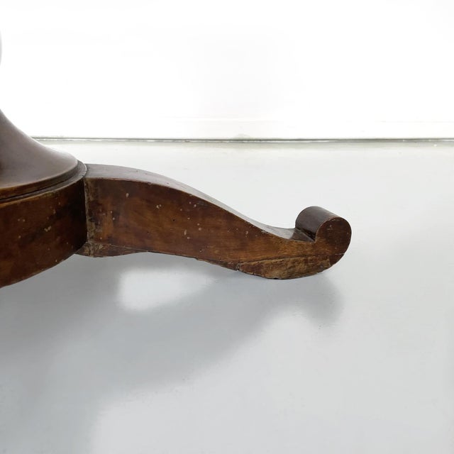 Italian Round Wood Dining Table, 1800s For Sale - Image 14 of 16