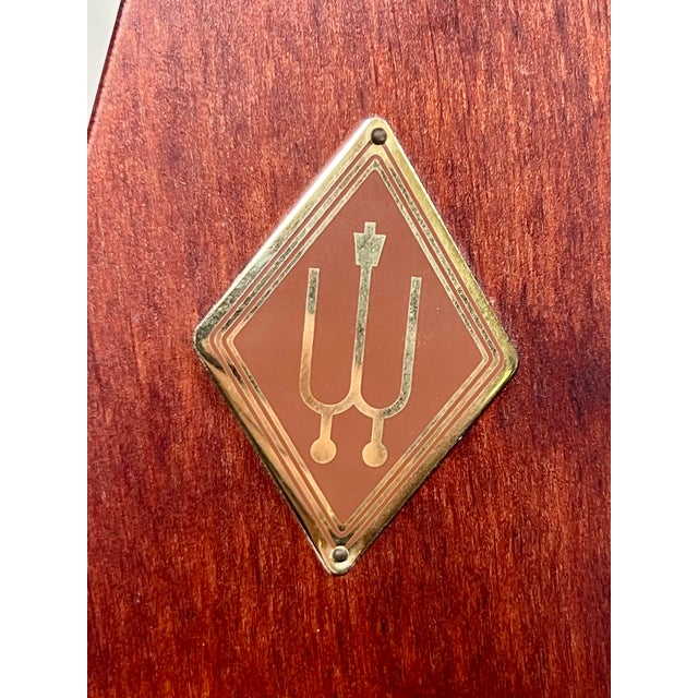 Brown Vintage Wittner Mahogany Wood Maelzel Pyramid Metronome With Bell For Sale - Image 8 of 8