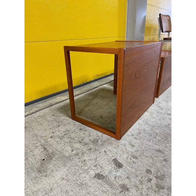 Mid 20th Century Mid 20th Century Set of Two Teak Nesting Side Tables For Sale - Image 5 of 8