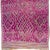 Mid 20th Vintage Geometric Purple Moroccan Wool Rug For Sale - Image 4 of 7