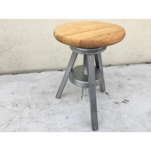 Wood Height Adjustable Tripod Stool, 1970s For Sale - Image 7 of 17