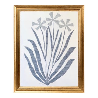 Haley Mathewes Delft Bloom Botanical Collage II For Sale