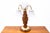Stylish Art Deco lamp, Poland, mid-20th century. Very good condition, after professional renovation. Wood: walnut...