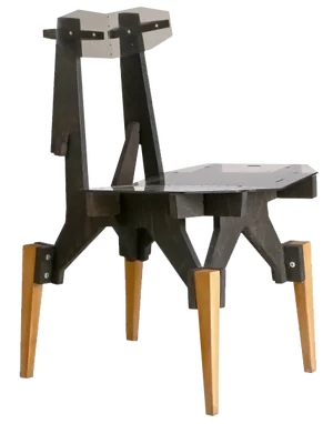 Lese Chair in Charcoal Black by Konstantin Achkov for Lock