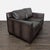 Modern Pottery Barn Brown Leather Loveseat - Modern and Comfortable For Sale - Image 3 of 7