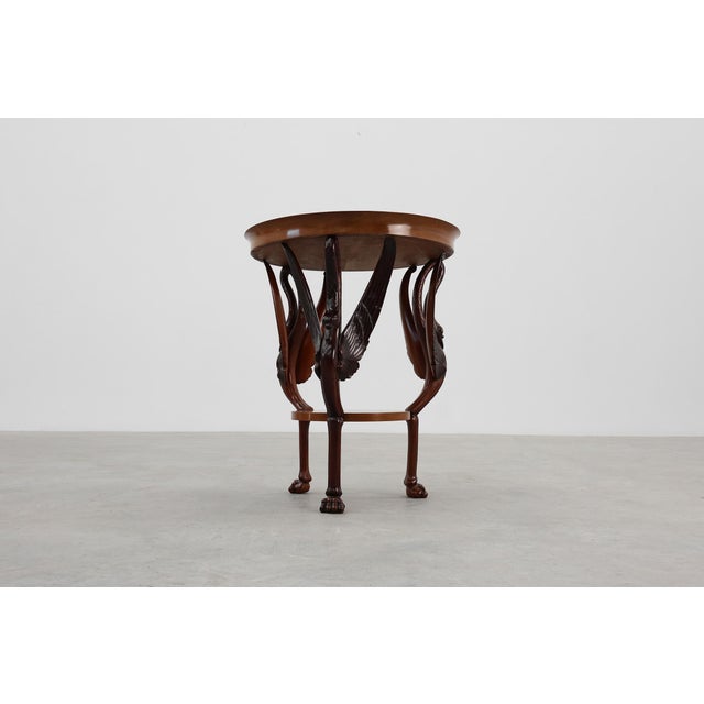 French Empire Side Table in Carved Wood, 1850 For Sale - Image 11 of 16