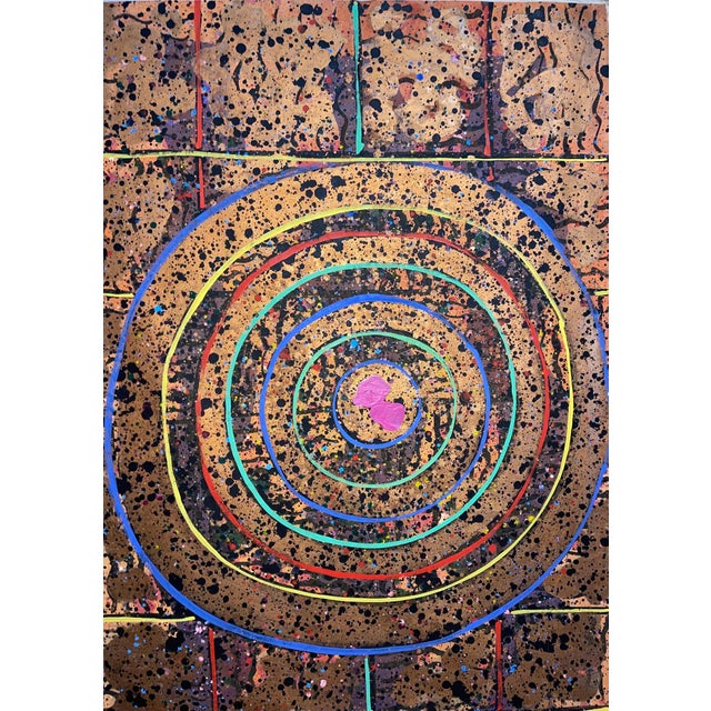 MIng Wang, Chinese American Abstract Expressionist Zen Space Painting WangMing Color School, 1982 For Sale - Image 4 of 18