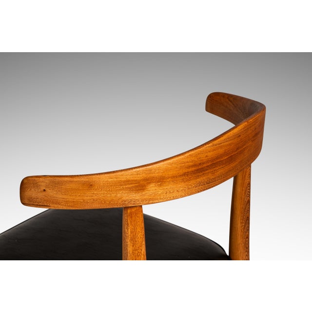 Rare Set of Four (4) Mid-Century Modern Dining Chairs in Oak Attributed to Lawrence Peabody for Richardson Nemschoff, Usa, C. 1950s For Sale - Image 12 of 18