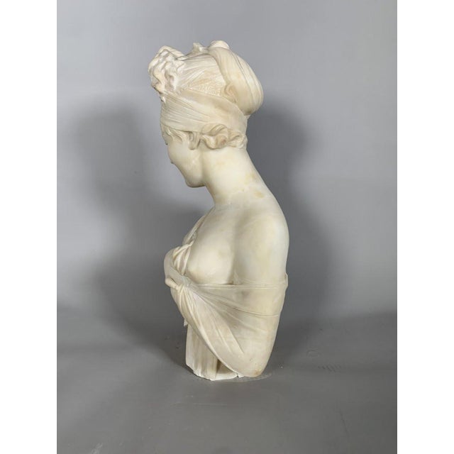 Sculpture, Bust of Madame de Récamier after Joseph Chinard (1756-1813), 52cm, 19th century For Sale - Image 4 of 10