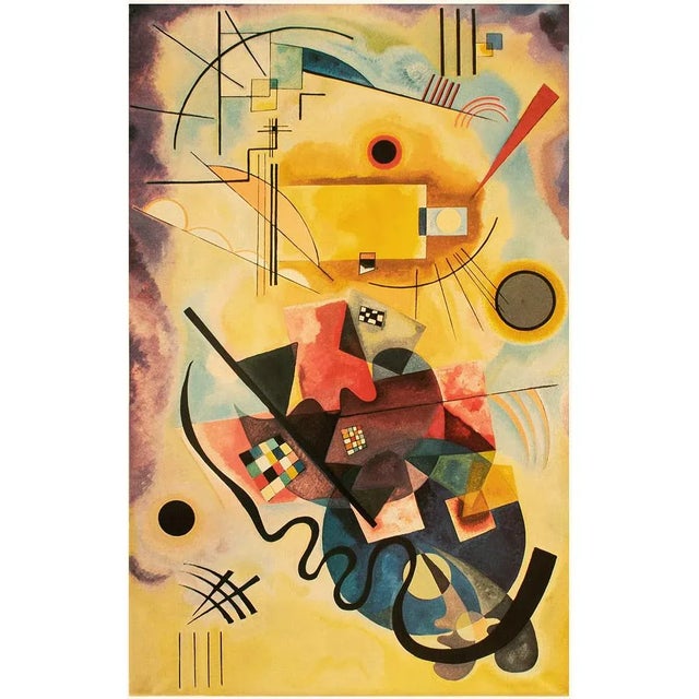 1990s 1990 After Wassily Kandisnsky "Yellow-Red-Blue", Large First Edition Abstract Poster For Sale - Image 5 of 9