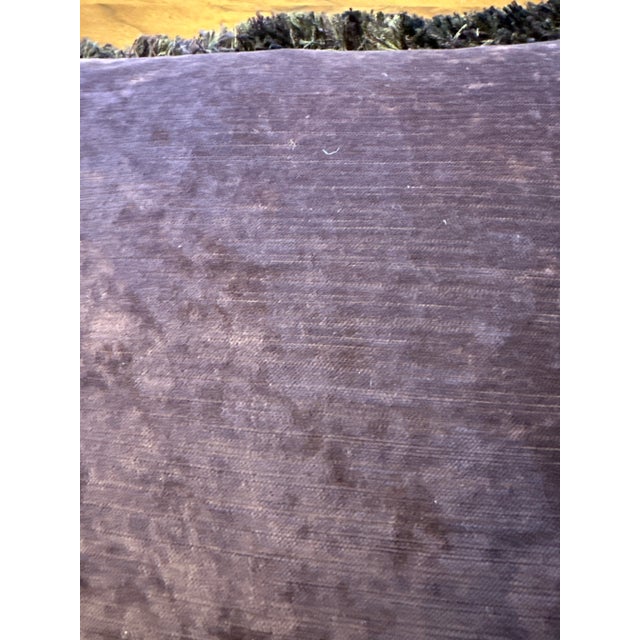 Vintage Silk and Velvet Damask Pillow For Sale - Image 4 of 9