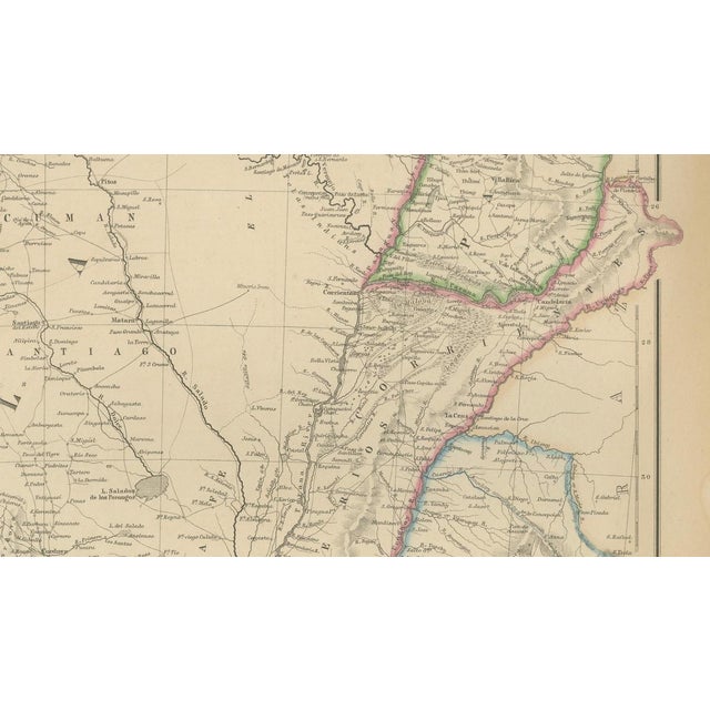Antique Map of La Plata, 1860 For Sale - Image 4 of 14