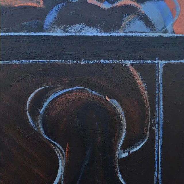 John Kaine, Seated Figure, 1961, Acrylic on Board For Sale - Image 4 of 9